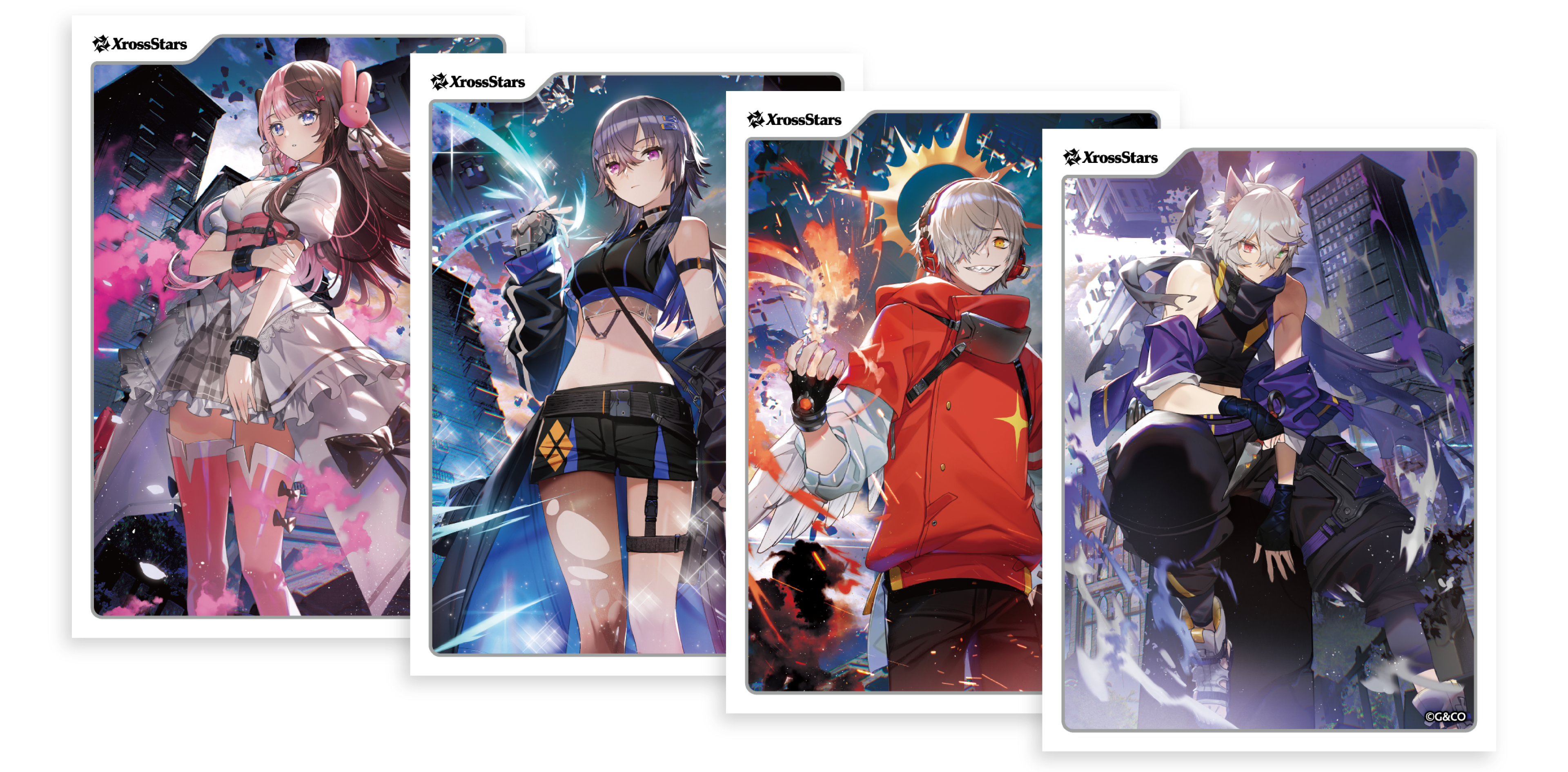 オフィシャルスリーブ vol.1-4 | Xross Stars | クロススターズ